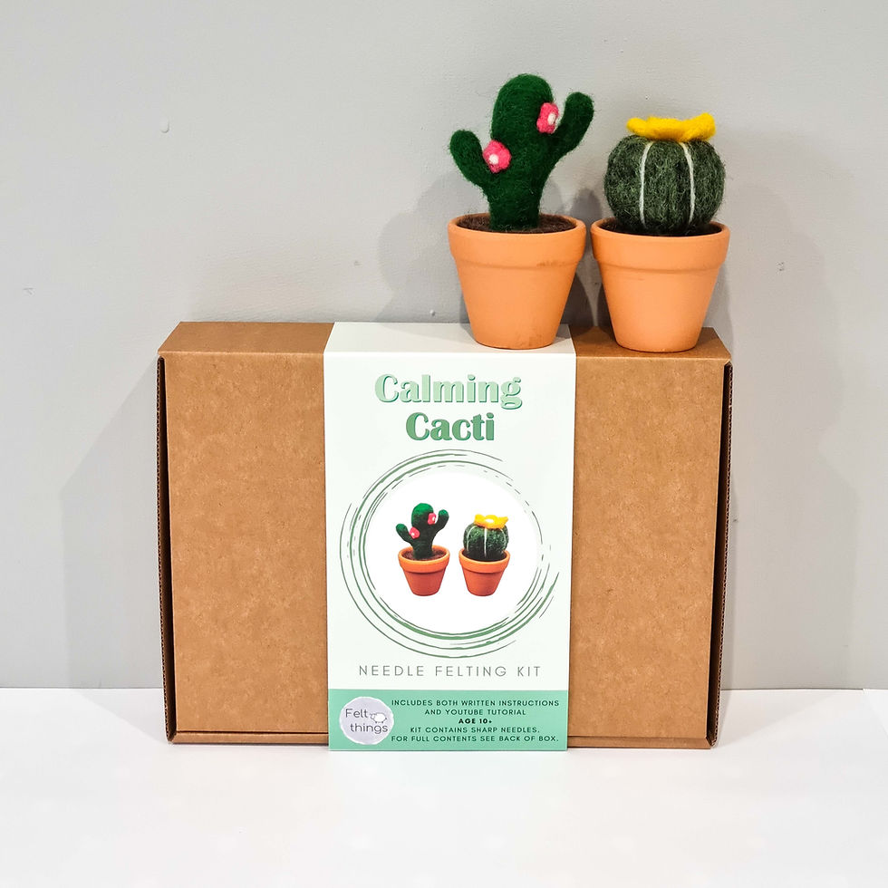Thumbnail: Needle Felting Kit, Calming Cacti