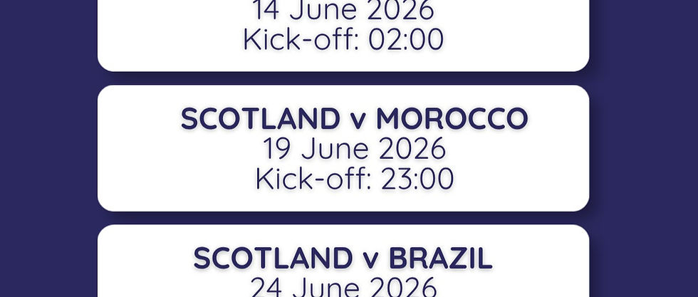 🎟️ World Cup 2026 - Scotland Live +18