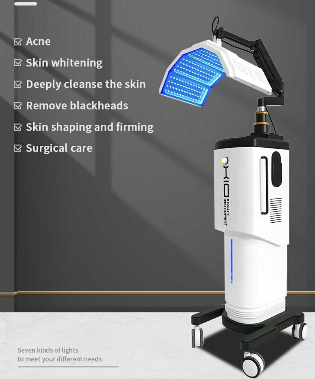 Vertical LED PDT Light