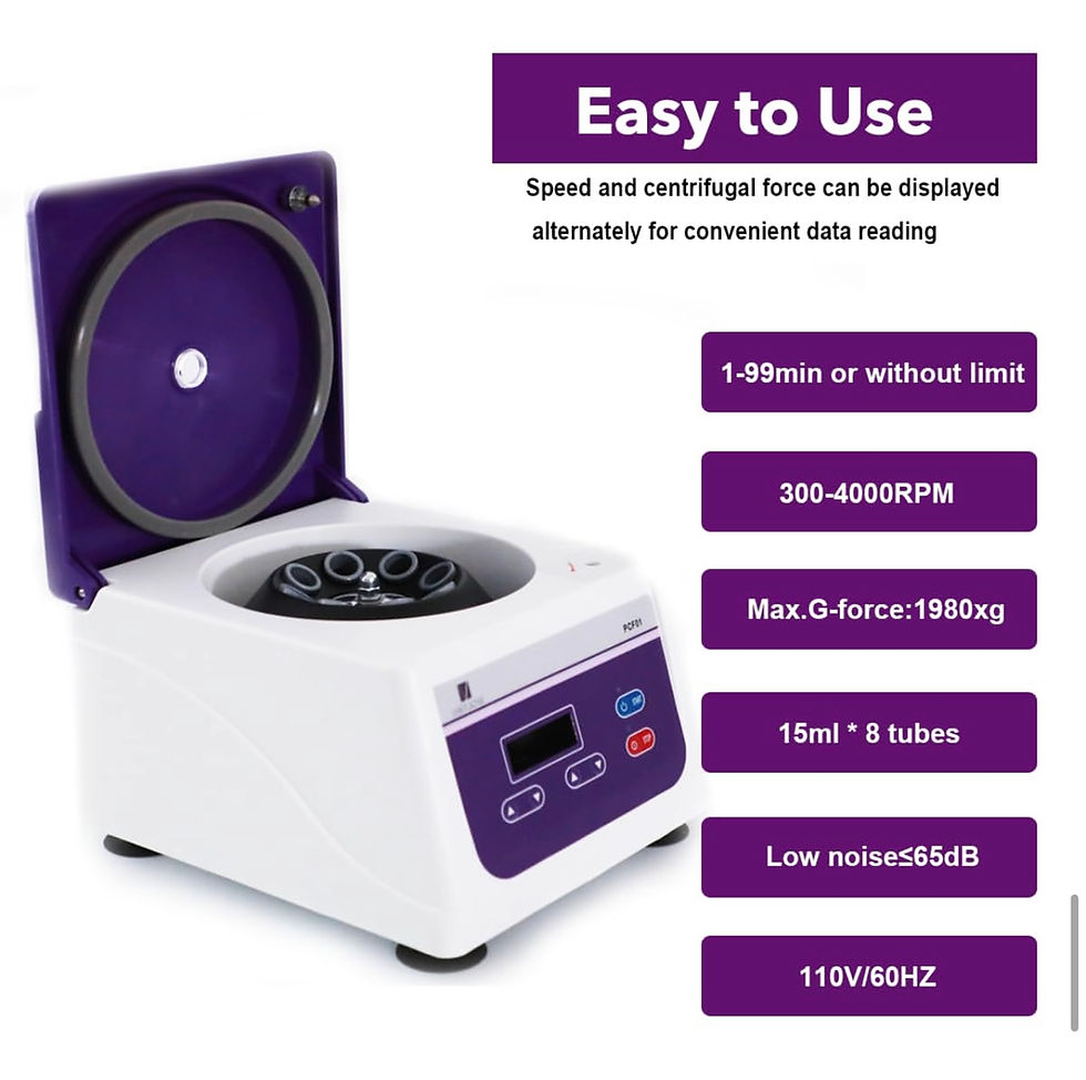 Thumbnail: Centrifuge machines for 8ml - 15ml PRP tubes