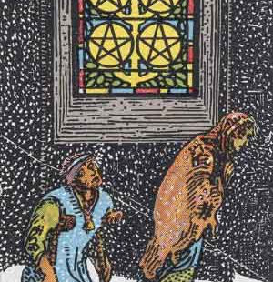 【塔羅副牌】錢幣5 (Five of Pentacles) 正位/逆位愛情金錢事業意思，解析