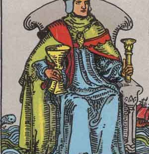 【塔羅副牌】聖杯國王 (King of Cups) 正位/逆位愛情金錢事業意思，解析