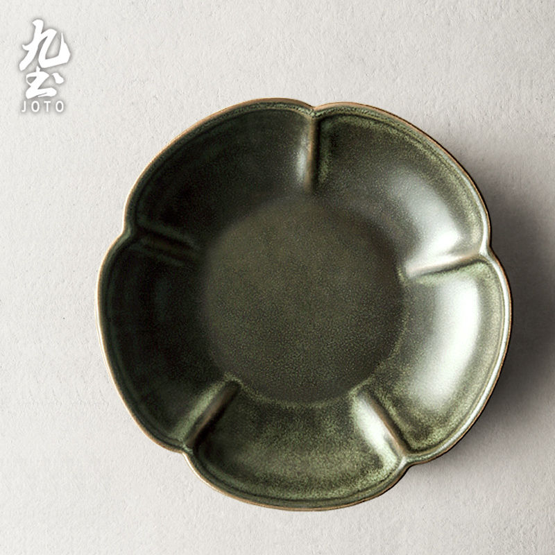 Thumbnail: JOTO Japanese Handmade Five-Petal Petal Plate CJR0472