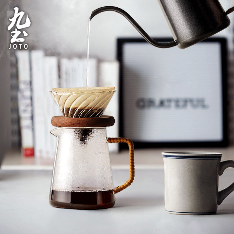 섬네일: JOTO Simple Coffee Sharing Pot with Scale Lid QTR0086