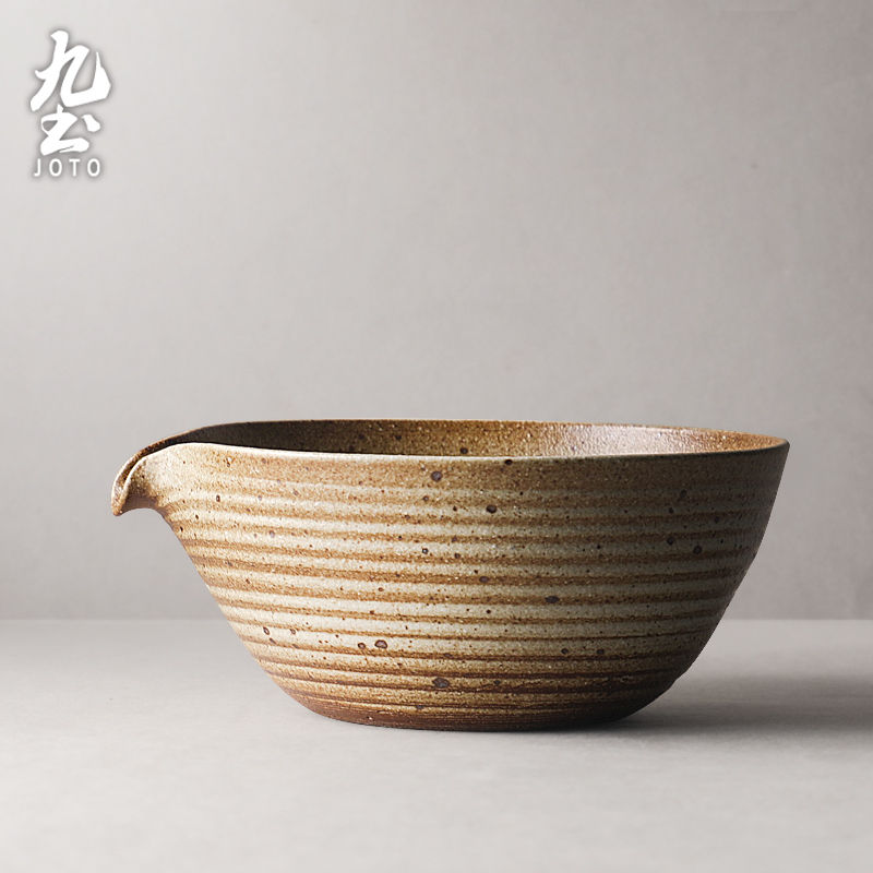 サムネイル： JOTO Japanese Zen Style Retro Rough Ceramic Hand-Washed Jianshui PJR0002