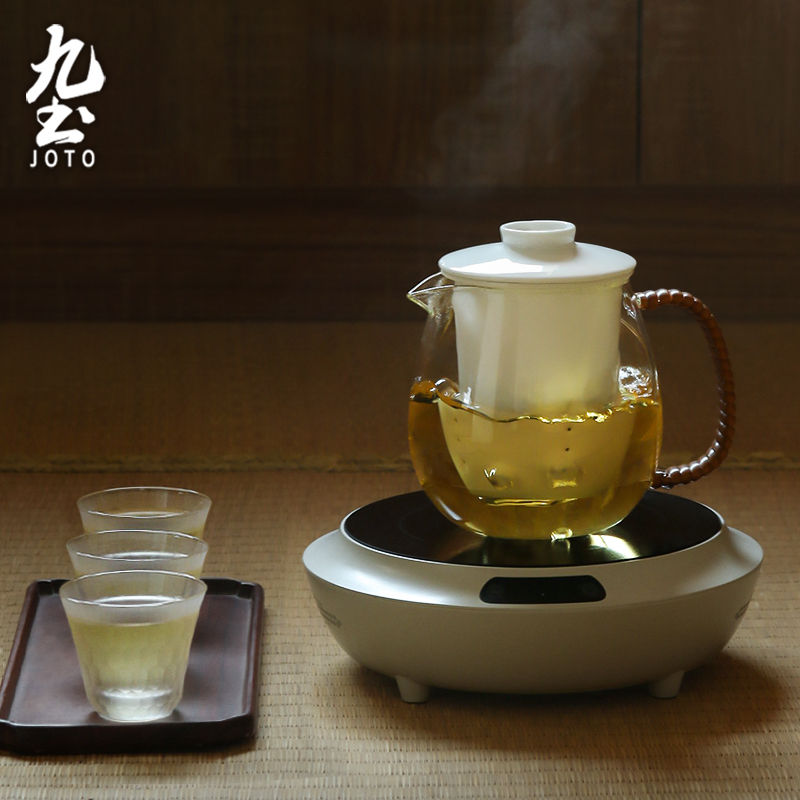 Thumbnail: JOTO Handcrafted Ceramic Inner Glass Teapot CHR0629