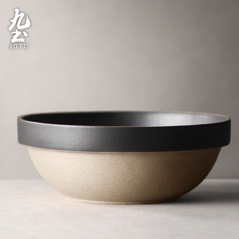サムネイル： JOTO Japanese Vintage Rough Ceramic Bowl Set of 3 CJR0419