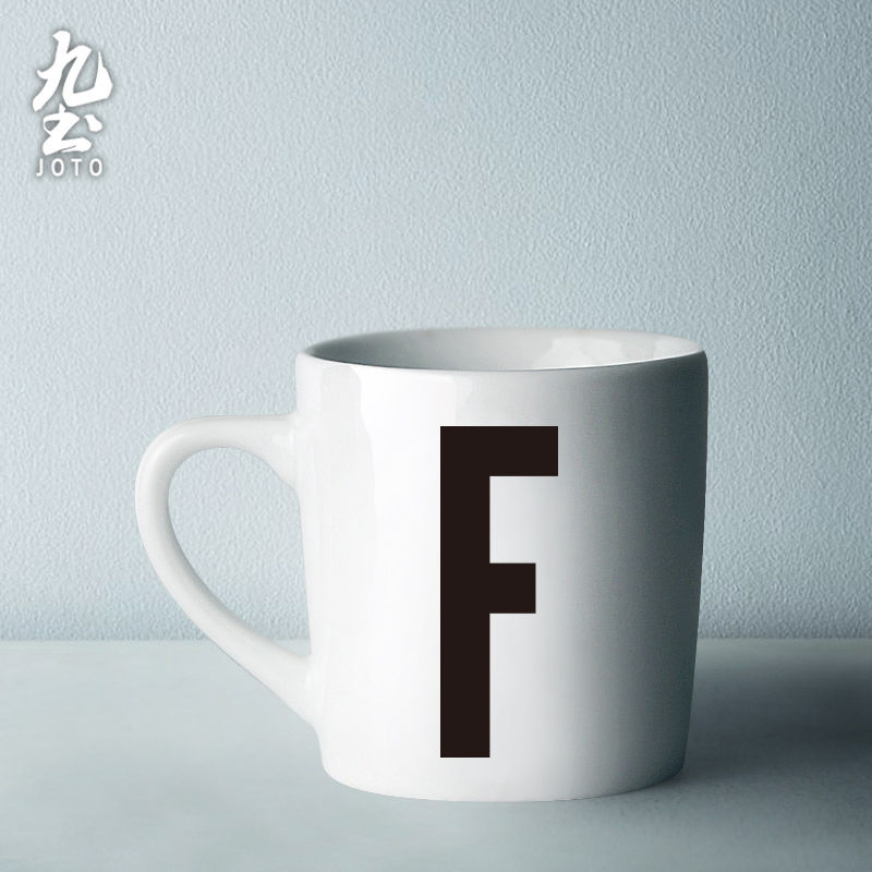 縮圖：JOTO Ceramic Personalized Monogram Mug CUPR0517