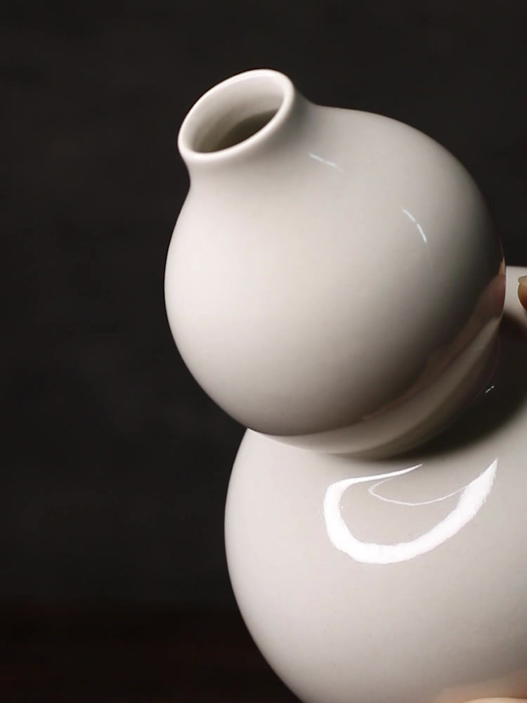 サムネイル： JOTO Handmade Vintage Zen Gourd Vase DER0098