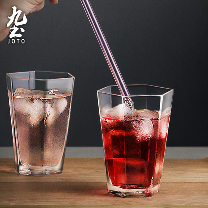 섬네일: JOTO Handcrafted Creative Hexagonal Perfect Gift Choice Glass Cup CUPR0528
