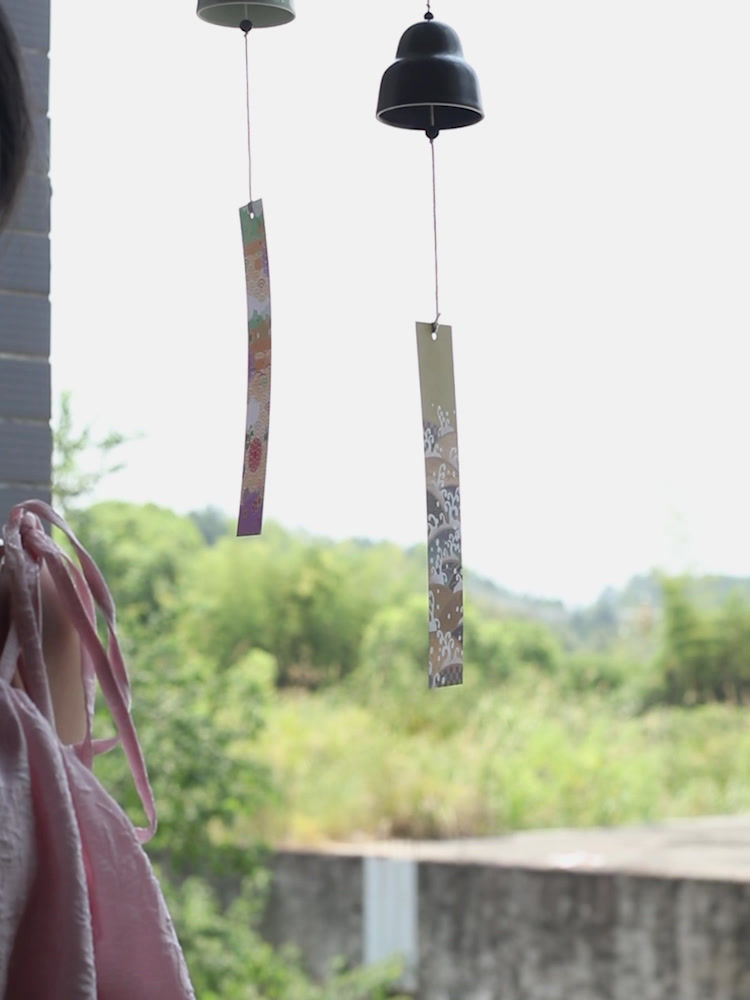 サムネイル： JOTO Handmade Ceramic Wind Chime Vintage Hanging Ornament PJR0112