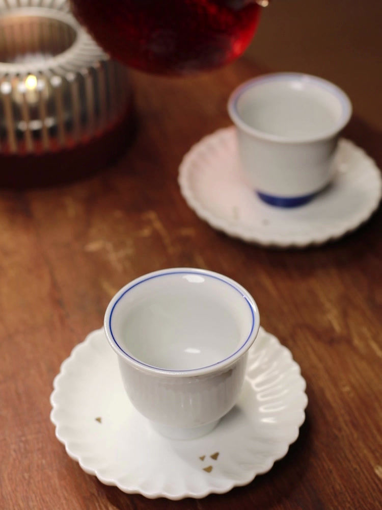 섬네일: JOTO Smooth glaze Easy to clean Ceramic Tea Cup XCBR0142