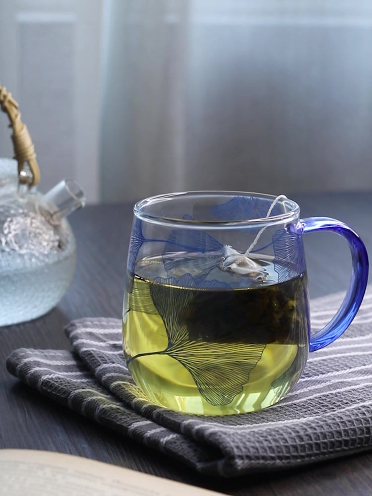 サムネイル： JOTO Heat-Resistant Glass Mug with Handle  CUPR0571