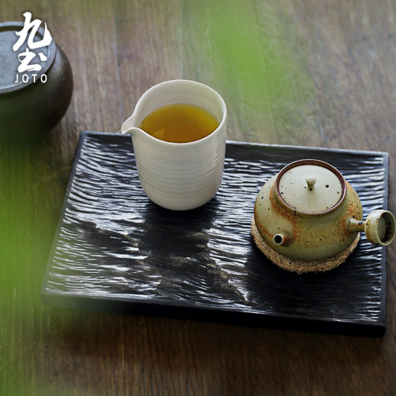 Thumbnail: JOTO Vintage Ceramic Teapot Stand and Tea Tray HPR0053
