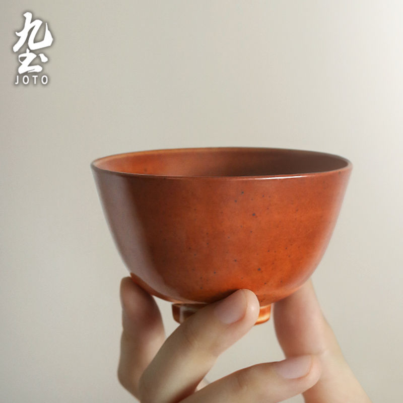 JOTO Japanese Style Handmade Rough Ceramic Tea Cup XCBR0122