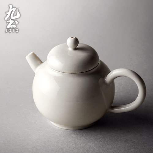 JOTO Rustic Japanese-Style Ash-Glazed Ceramic Teapot CHR0613