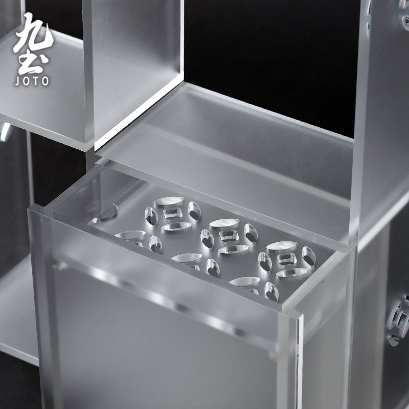 サムネイル： JOTO Acrylic Frosted Porcelain Shelf Multi-Purpose Cabinet PJR0096