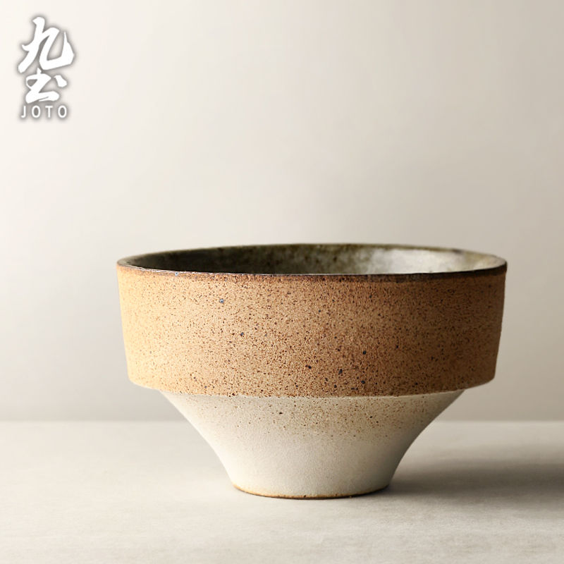 サムネイル： JOTO Zen Handmade Rough Ceramic Flower Arrangement Flower Vase DER0096