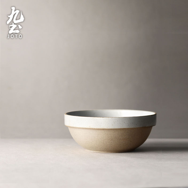 縮圖：JOTO Japanese Vintage Rough Ceramic Bowl Set of 3 CJR0419