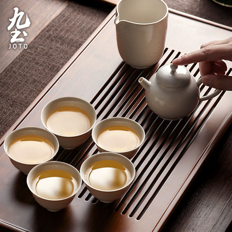 섬네일: JOTO Japanese Handmade Zen Kusaki-Ash Tea Cups XCBR0112
