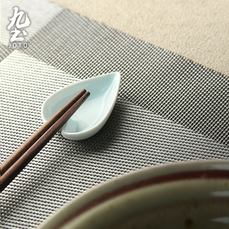 Thumbnail: JOTO Ceramic Chopstick Rack Dipping Plate CJR0600