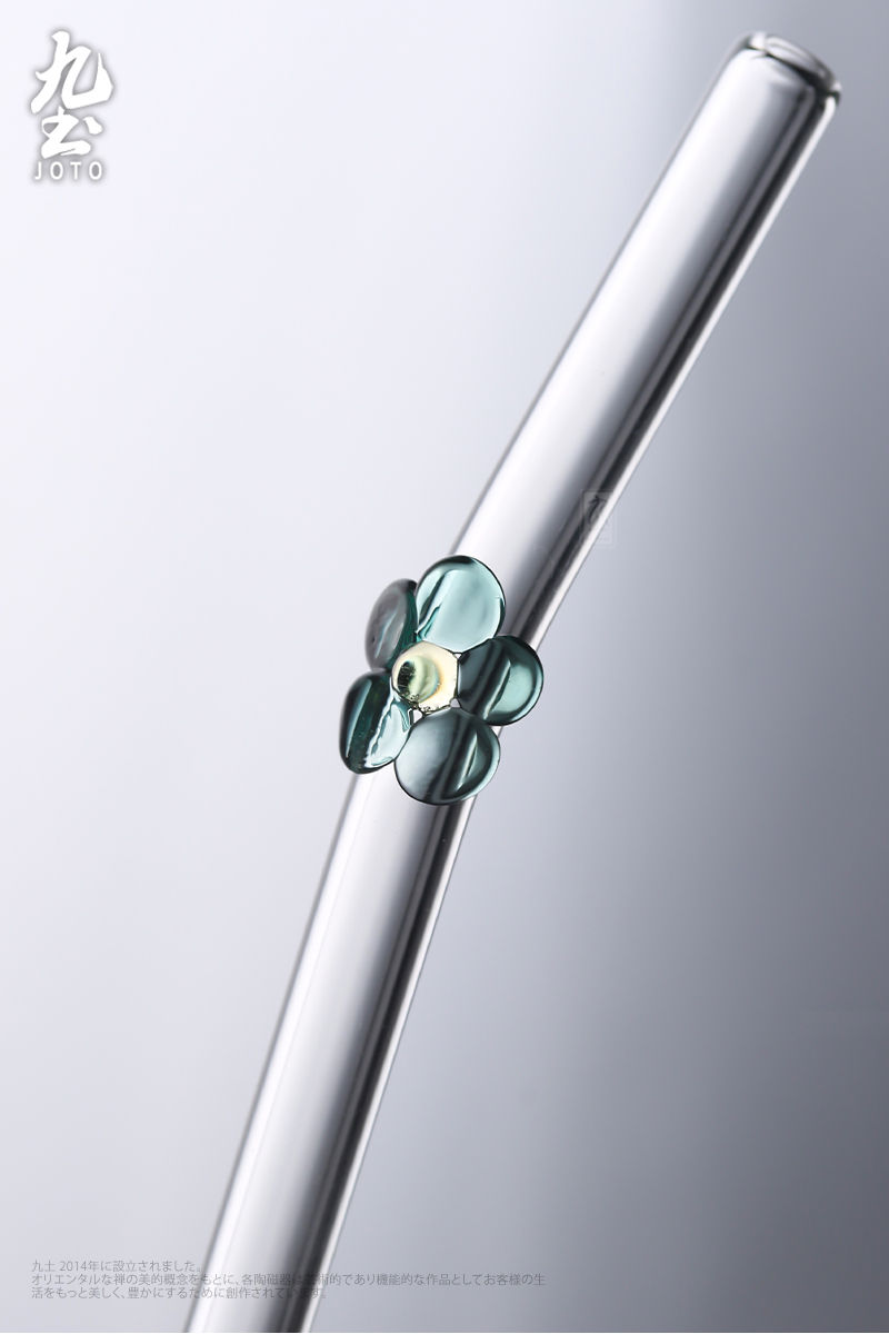 サムネイル： JOTO Glass Straws Cute Colorful Flower Straws QTR0099