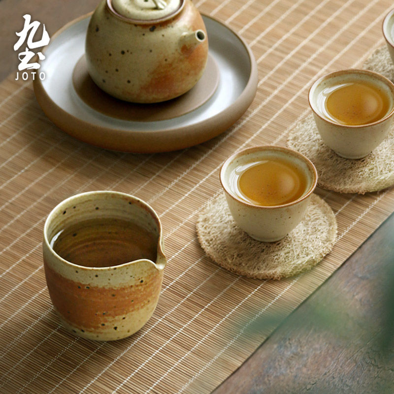섬네일: JOTO Japanese Handmade Rustic Ceramic Pitcher GBR0056