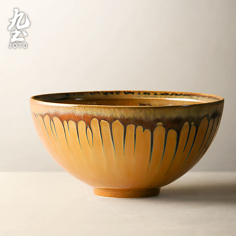 サムネイル： JOTO Japanese Handmade Retro Rice Bowl Soup Bowl CJR0532