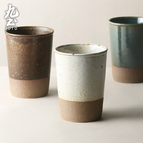 JOTO Vintage Ceramic Mug for Home Use - Classic and Durable Coffee Cup CUPR0588