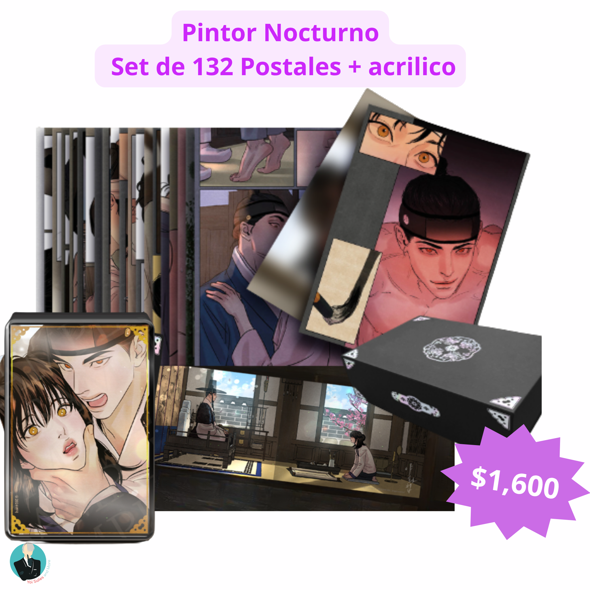 Pintor Nocturno- Caja de celebracion - Set de postales