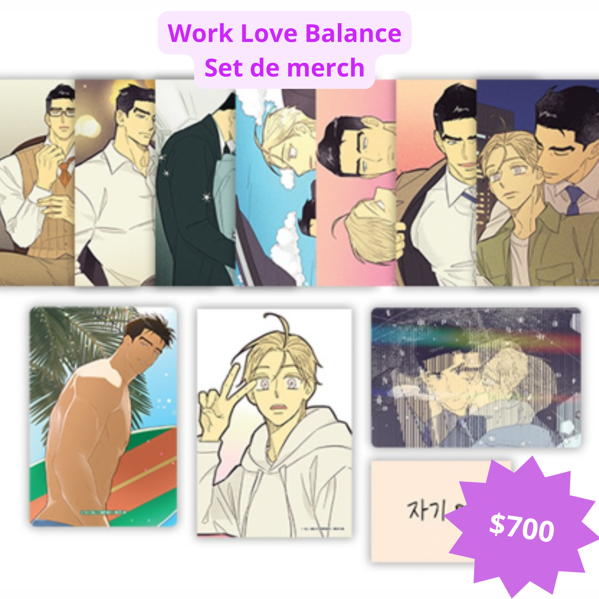 Work Love Balance - Set Postales + acrílico