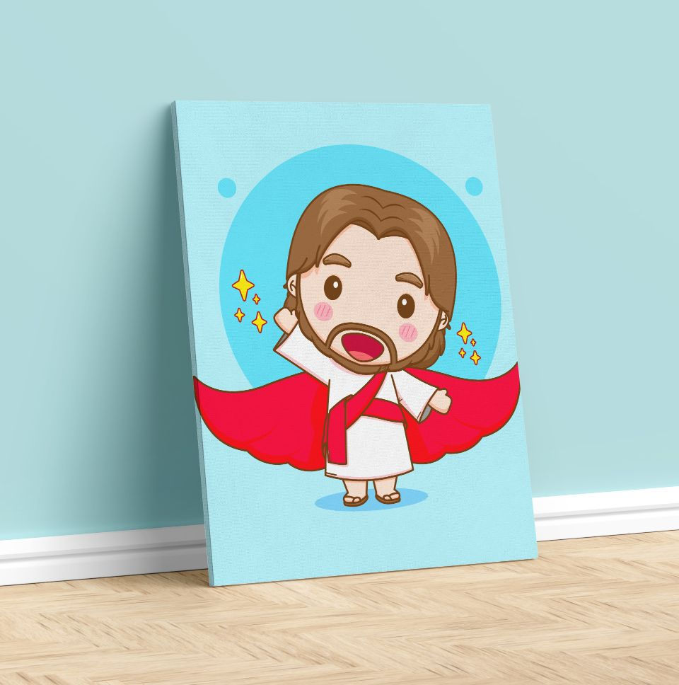 JESÚS NIÑOS LIENZO 09