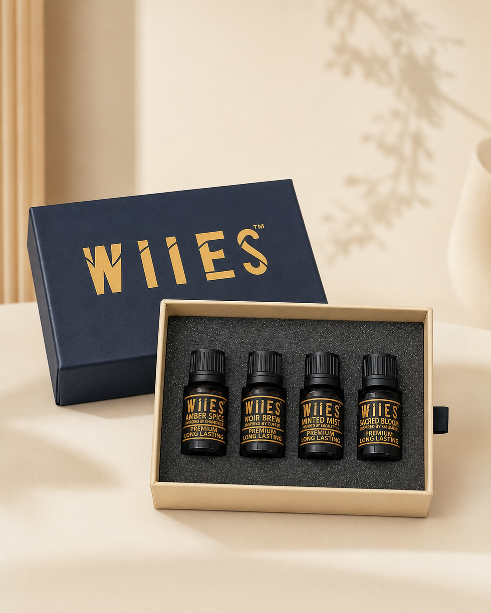 Thumbnail: Pack of 4 aroma oils in WIIES gift box