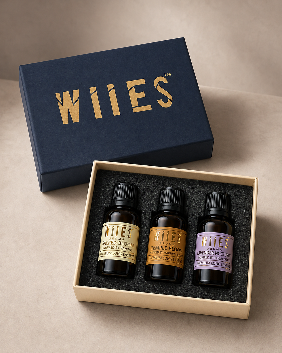 Three Worlds Within aroma oil gift hamper