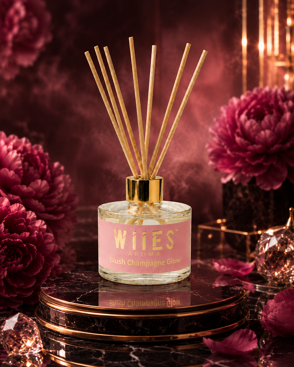 Thumbnail: Blush Champagne Glow – Reed Diffuser Fragrance 100ml