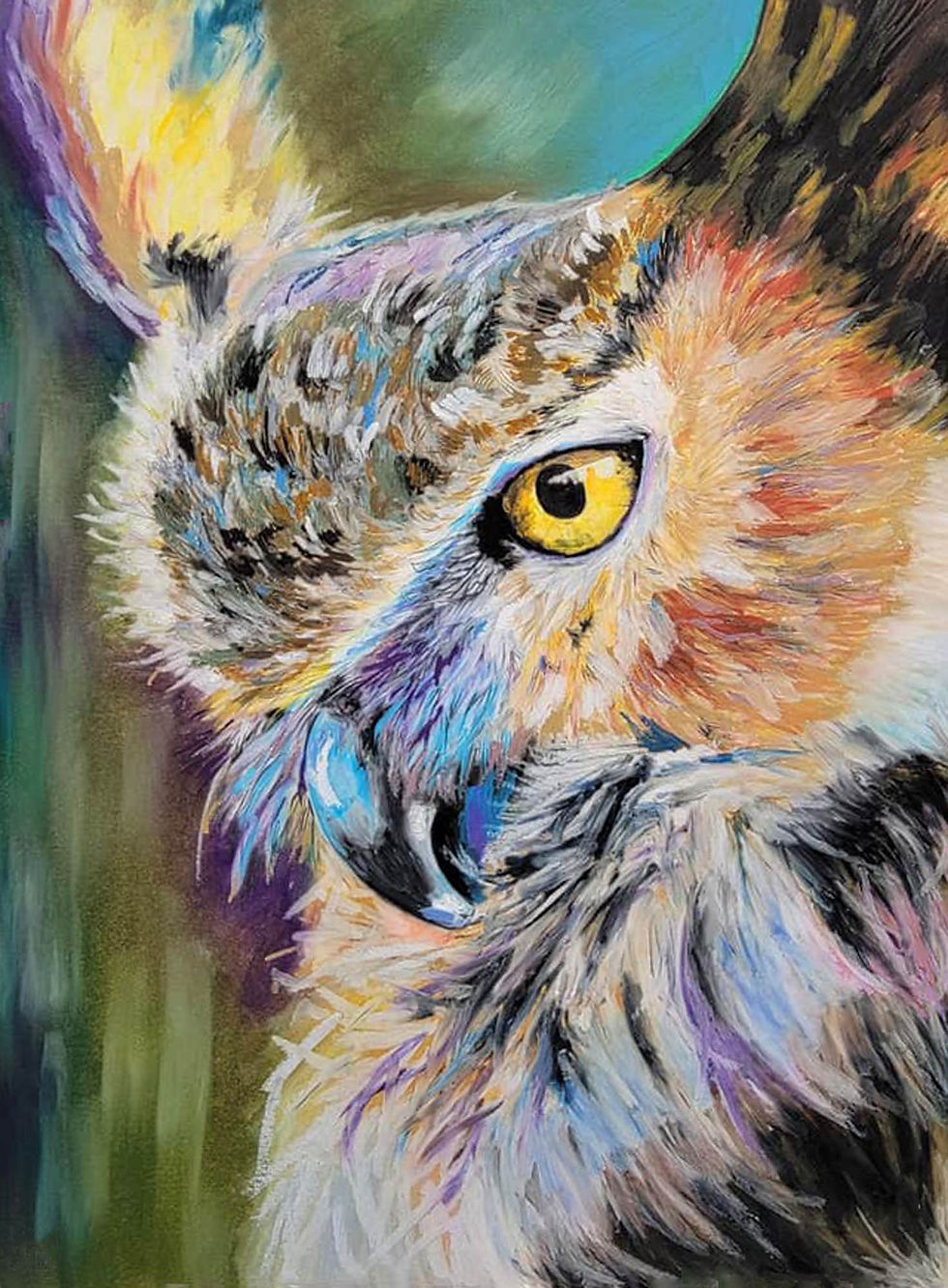 The Colorful Owl Print
