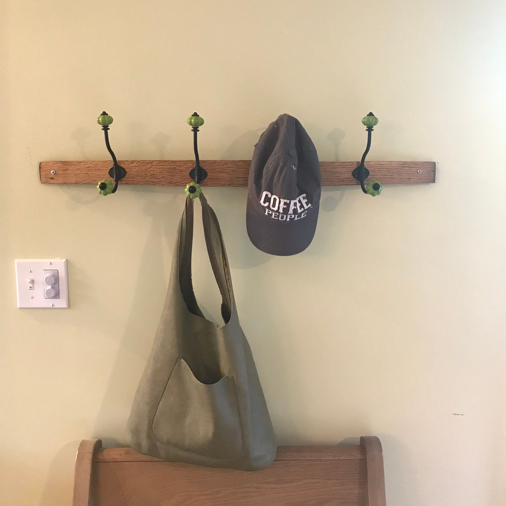 Barrel Stave Coat Rack-Custom Finish