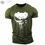 الصورة المصغرة: Men's T Shirt 3d Print Military Patriotic Skull O-Neck T Shirt Oversized T-Shirt