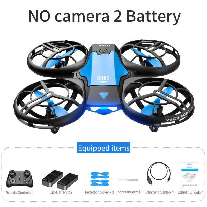 Thumbnail: V8 New Mini Drone 4K 1080P HD Camera Drones WiFi Fpv Air Pressure Height Maintai