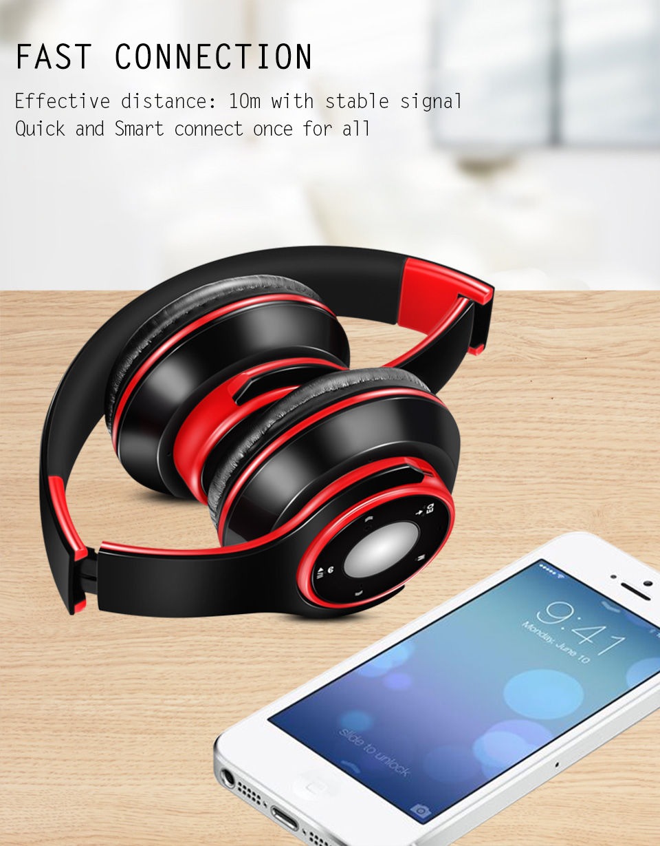 Thumbnail: Wireless Stereo Bluetooth Headphone Portable Passive Noise Isolating Headphone f