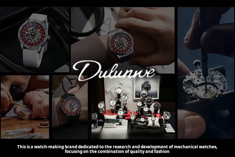 Thumbnail: Gambling plate dial Luxury Brand Waterproof Mechanical Watches for Mens Fashion