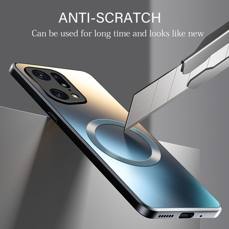 Thumbnail: Luxury AG Matte Silicone Hard Case For Oppo Reno 5 6 8 Find X3 Lite X5 X6 Pro Fr