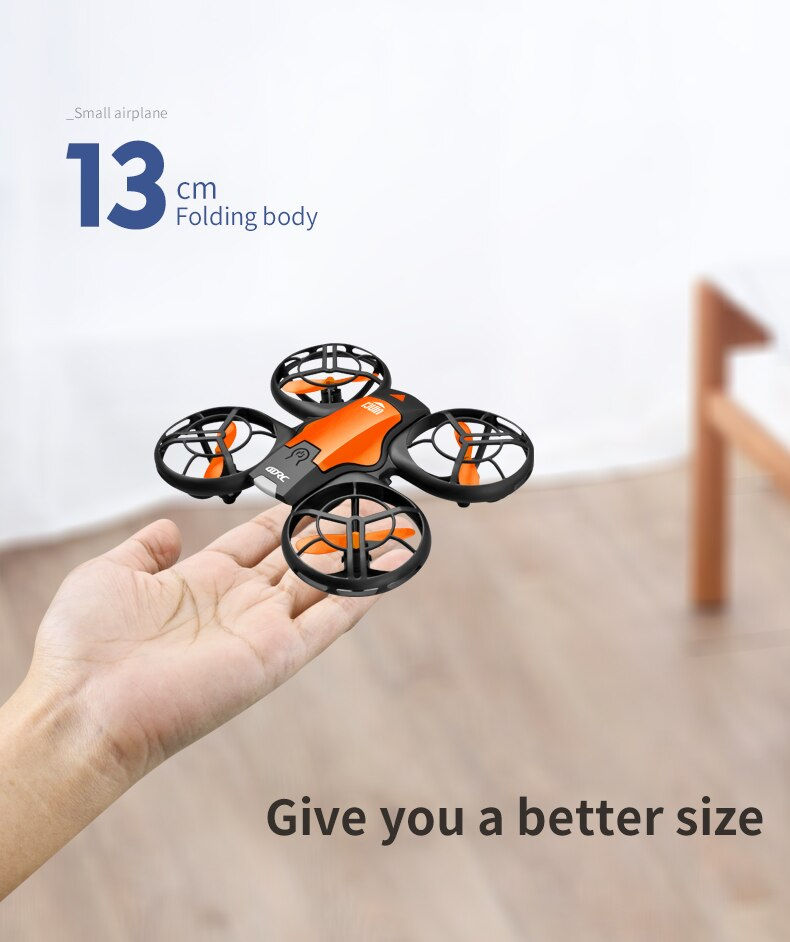 Thumbnail: V8 New Mini Drone 4K 1080P HD Camera Drones WiFi Fpv Air Pressure Height Maintai