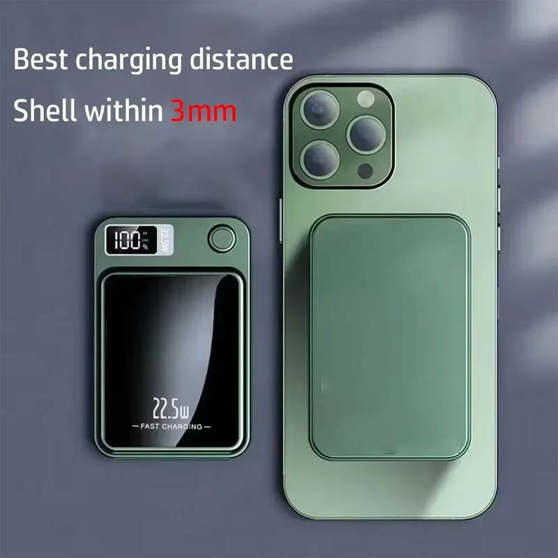 Thumbnail: Lenovo 2026 200000mAh Magnetic Wireless Power Bank Portable Fast Charger For Mag