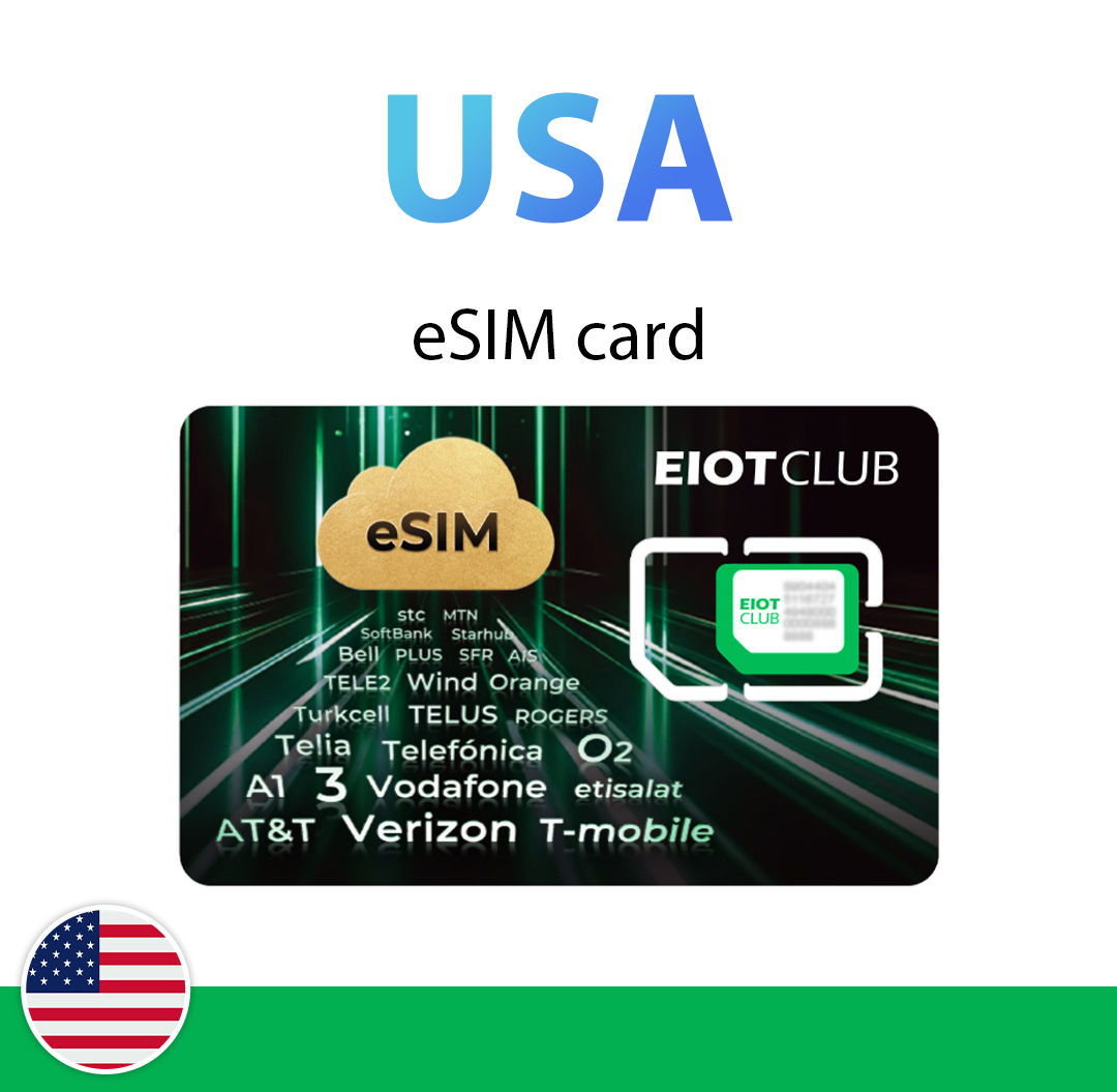 EIOTCLUB eSIM Card for Android & iOS – Unlimited eSIM Downloads, Ideal for Tra