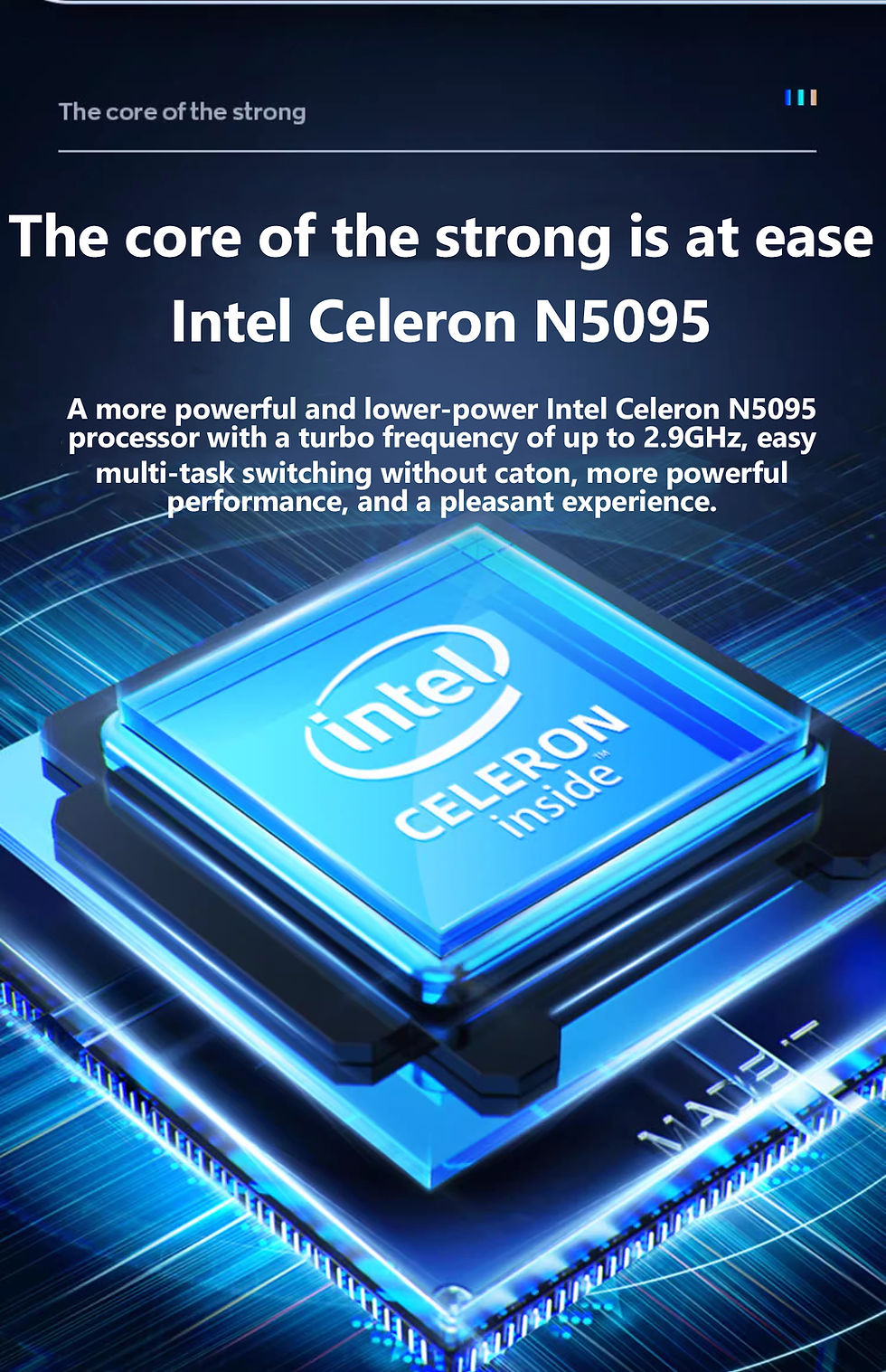 Thumbnail: New N5095 Laptop 15.6 Inch IPS Screen 16GB RAM Intel Celeron 11th N5095A Netbook