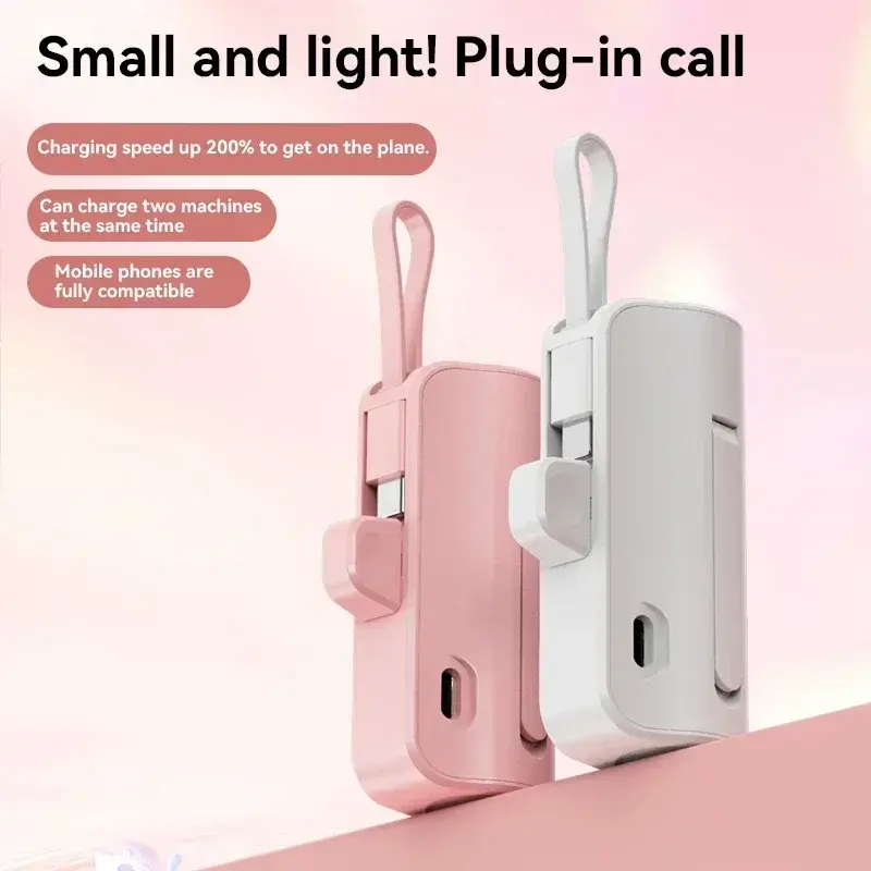 Thumbnail: Lenovo 50000mAh 2-in-1 Capsule Power Bank Portable Mini Large Capacity Fast Char