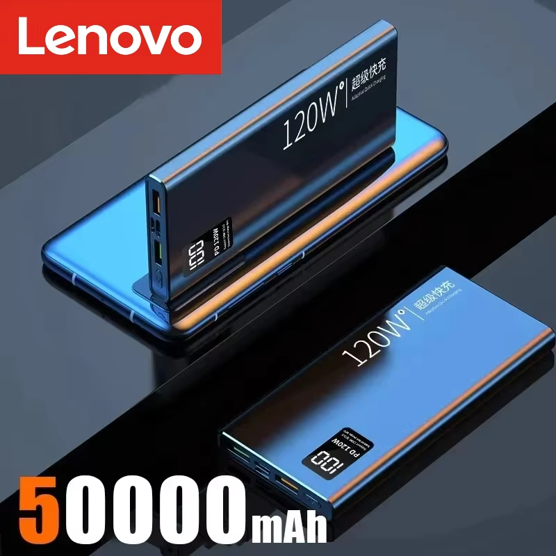Thumbnail: Lenovo 120W Power Bank 200000mAh High Capacity Fast Charging Powerbank Portable 