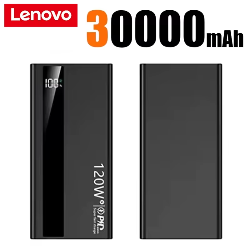 Thumbnail: Lenovo 2026 Large Capacity 50000mAh Powerbank 66W Fast Charging LEDPower Bank Po