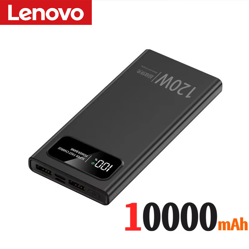 Thumbnail: Lenovo 500000mAh Power Bank 120W Super Fast Charging Battery High Capacity Digit